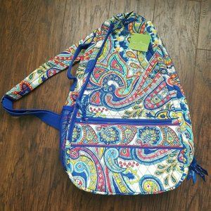 Vera Bradley Sling Tennis Backpack Marina Paisley